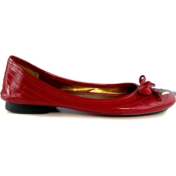 Michelle D Ballet Flats Patent Leather Slip On - Picture 3 of 10